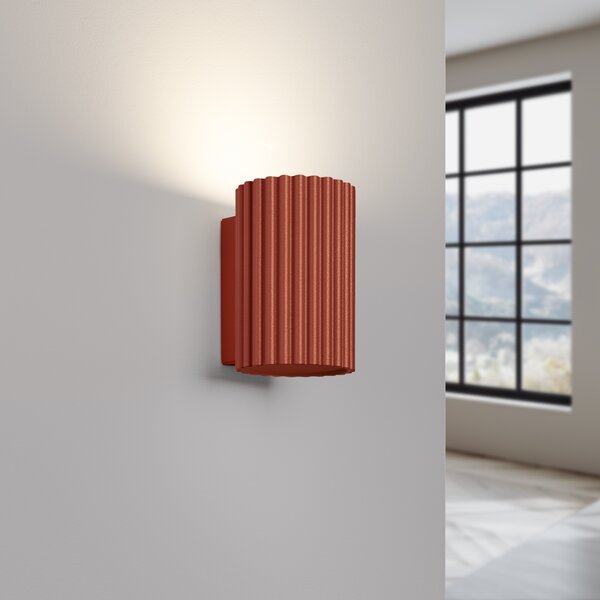 Sollux Lighting Nástěnné svítidlo KARBON 10 červený okr