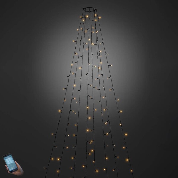 Venkovní plášť stromu LED ovládaný aplikací 240-flg