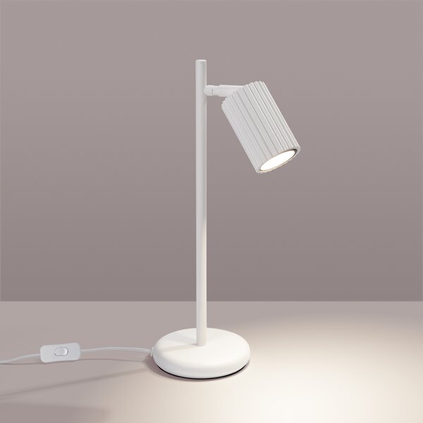 Sollux Lighting Stolní lampa KARBON bílá