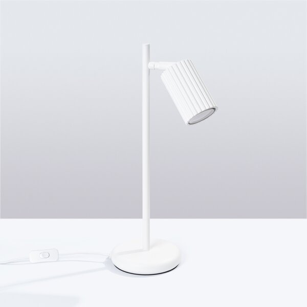 Sollux Lighting Stolní lampa KARBON bílá