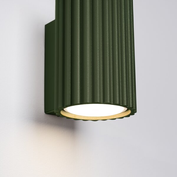 Sollux Lighting Nástěnné svítidlo KARBON 10 olivově zelené