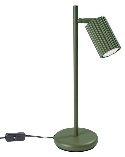 Sollux Lighting Stolní lampa KARBON olivově zelená