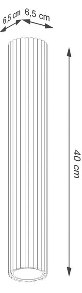 Sollux Lighting Stropní svítidlo KARBON 40 černé
