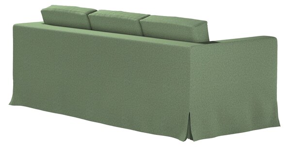 Potah na pohovku IKEA Karlanda 3-místná nerozkládací, dlouhý barva zelená látka pletený vzor
