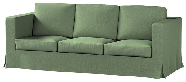 Potah na pohovku IKEA Karlanda 3-místná nerozkládací, dlouhý barva zelená látka pletený vzor