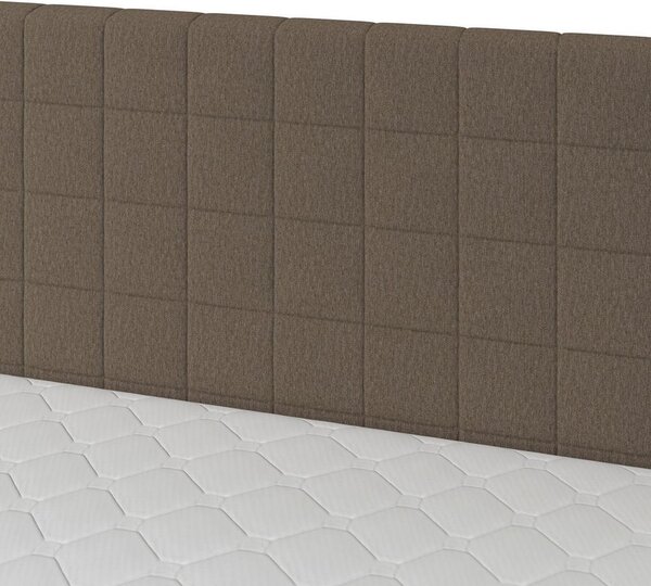 Boxspringová postel OLIVIA 180x200, s topperem, hnědá