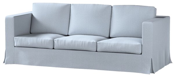 Potah na pohovku IKEA Karlanda 3-místná nerozkládací, dlouhý barva modrá látka pletený vzor