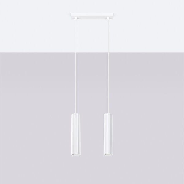 Sollux Lighting Závěsné svítidlo KARBON 2 bílé