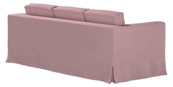 Potah na pohovku IKEA Karlanda 3-místná nerozkládací, dlouhý barva růžová látka pletený vzor