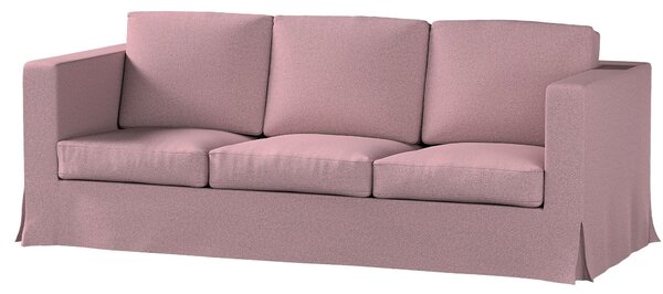 Potah na pohovku IKEA Karlanda 3-místná nerozkládací, dlouhý barva růžová látka pletený vzor