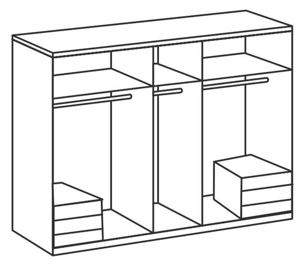 Šatní skříň LEVEL 36 D