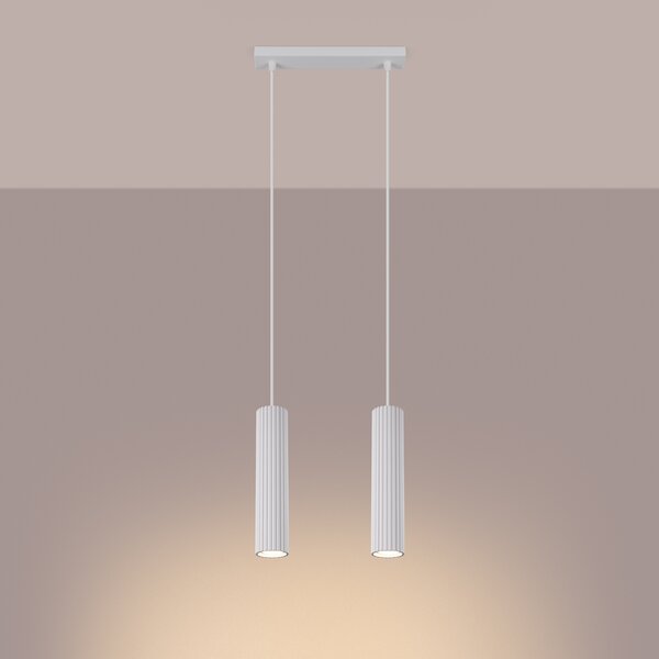 Sollux Lighting Závěsné svítidlo KARBON 2 bílé