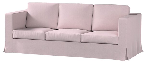 Potah na pohovku IKEA Karlanda 3-místná nerozkládací, dlouhý barva růžová látka pletený vzor