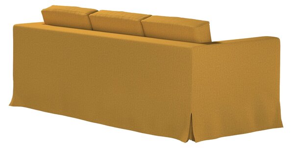 Potah na pohovku IKEA Karlanda 3-místná nerozkládací, dlouhý barva žlutá látka pletený vzor