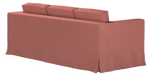 Potah na pohovku IKEA Karlanda 3-místná nerozkládací, dlouhý barva hnědá látka pletený vzor