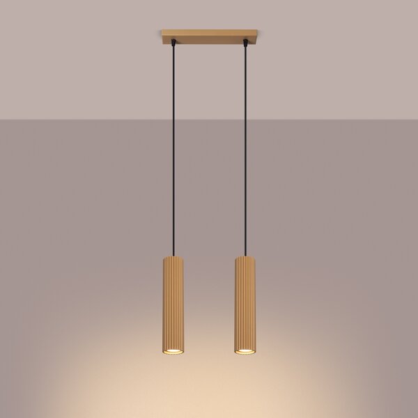 Sollux Lighting Závěsné svítidlo KARBON 2 zlaté
