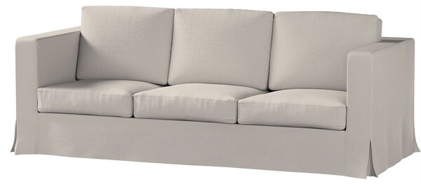 Potah na pohovku IKEA Karlanda 3-místná nerozkládací, dlouhý barva béžová látka pletený vzor