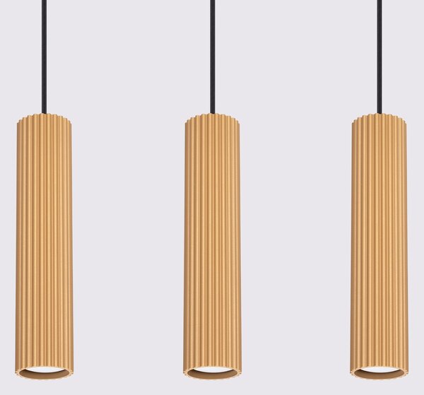 Sollux Lighting Závěsné svítidlo KARBON 3L zlaté