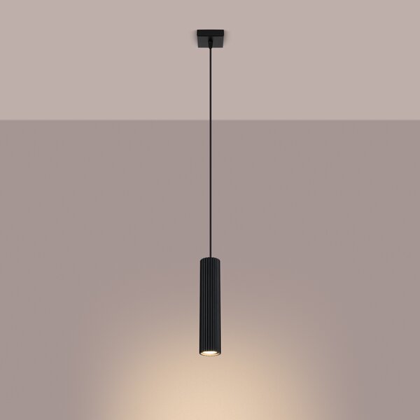 Sollux Lighting Závěsné svítidlo KARBON 1 černé