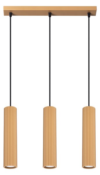 Sollux Lighting Závěsné svítidlo KARBON 3L zlaté