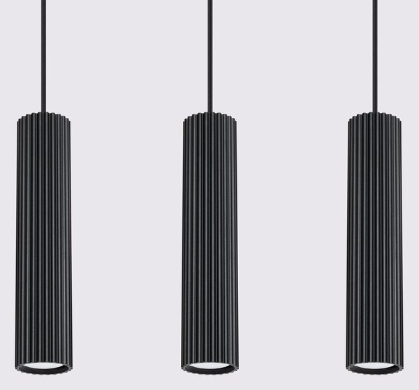 Sollux Lighting Závěsné svítidlo KARBON 3L černé