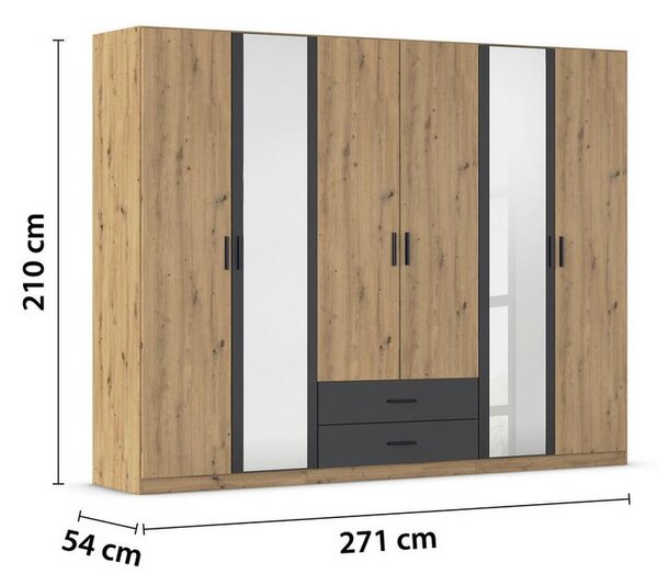 ŠATNÍ SKŘÍŇ DESPINA;šířka, 271 cm