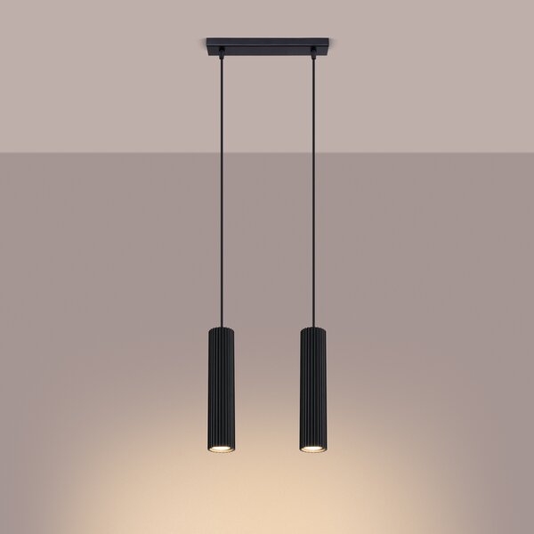 Sollux Lighting Závěsné svítidlo KARBON 2 černé