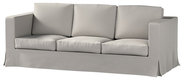 Potah na pohovku IKEA Karlanda 3-místná nerozkládací, dlouhý barva šedá látka pletený vzor