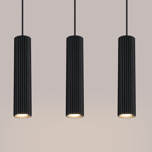 Sollux Lighting Závěsné svítidlo KARBON 3L černé