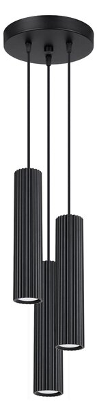 Sollux Lighting Závěsné svítidlo KARBON 3P černé