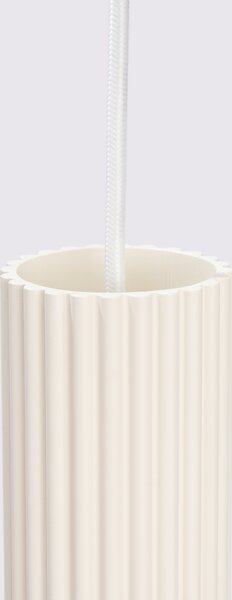 Sollux Lighting Závěsná lampa KARBON 3L béžová