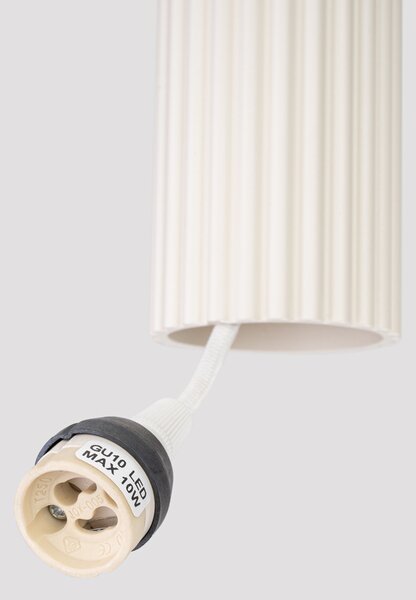 Sollux Lighting Závěsná lampa KARBON 3L béžová
