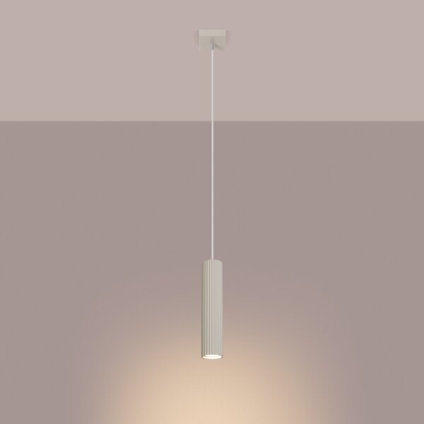 Sollux Lighting Závěsné svítidlo KARBON 1 béžové