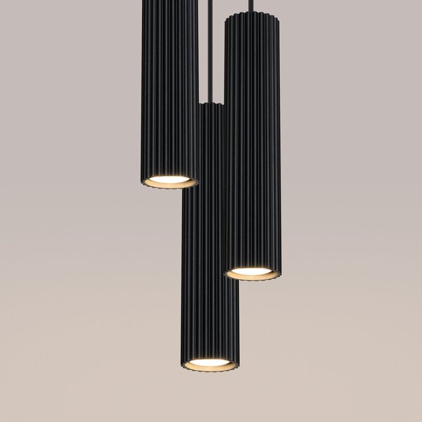 Sollux Lighting Závěsné svítidlo KARBON 3P černé