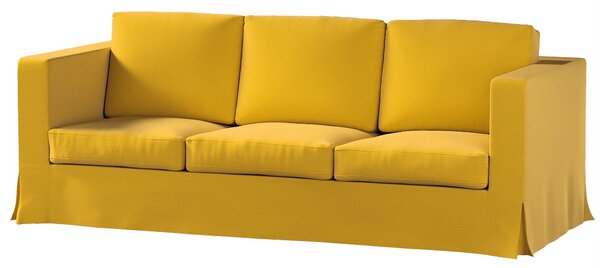 Potah na pohovku IKEA Karlanda 3-místná nerozkládací, dlouhý barva žlutá látka sametová