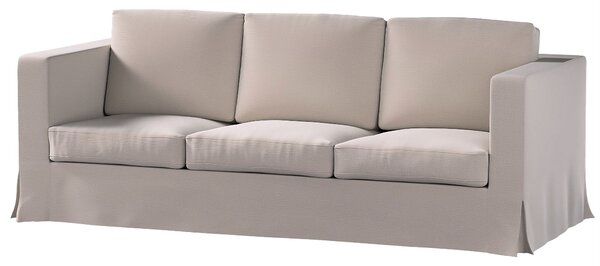 Potah na pohovku IKEA Karlanda 3-místná nerozkládací, dlouhý barva béžová látka sametová
