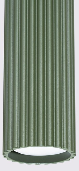 Sollux Lighting Závěsné svítidlo KARBON 1 olivově zelené