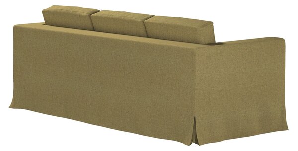 Potah na pohovku IKEA Karlanda 3-místná nerozkládací, dlouhý barva zelená látka pletený vzor
