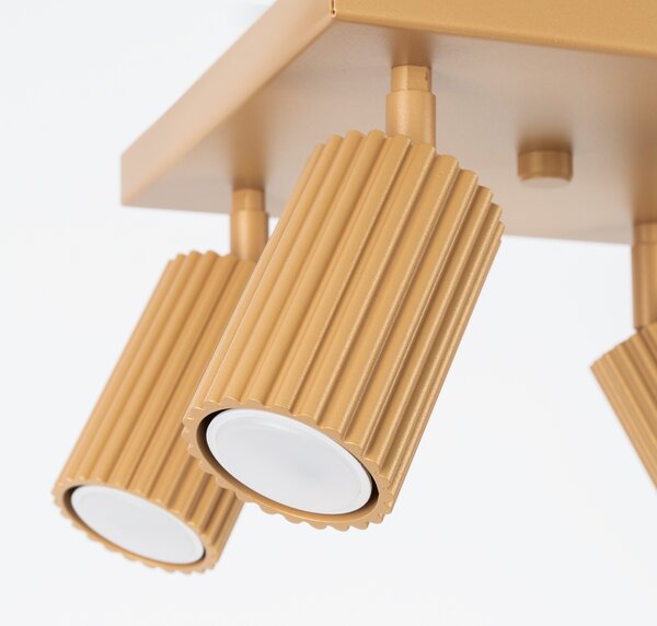 Sollux Lighting Stropní svítidlo KARBON 4 zlaté