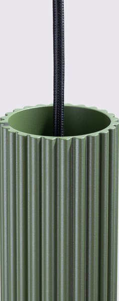 Sollux Lighting Závěsné svítidlo KARBON 1 olivově zelené