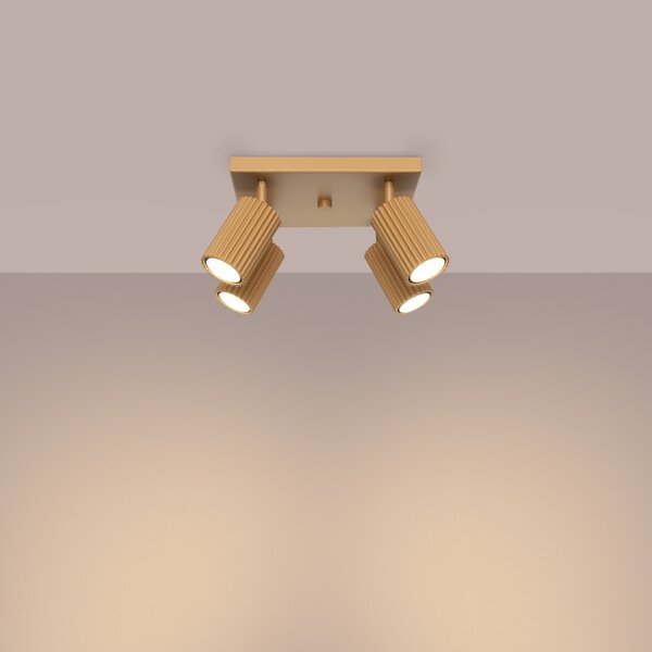 Sollux Lighting Stropní svítidlo KARBON 4 zlaté