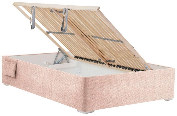 Postel Remi s bočnicemi 120x200, potah růžový