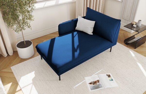 -25 % Dny MOMENTI– Cosmopolitan Design Královsky modrá sametová lenoška Vienna 170 cm, levá