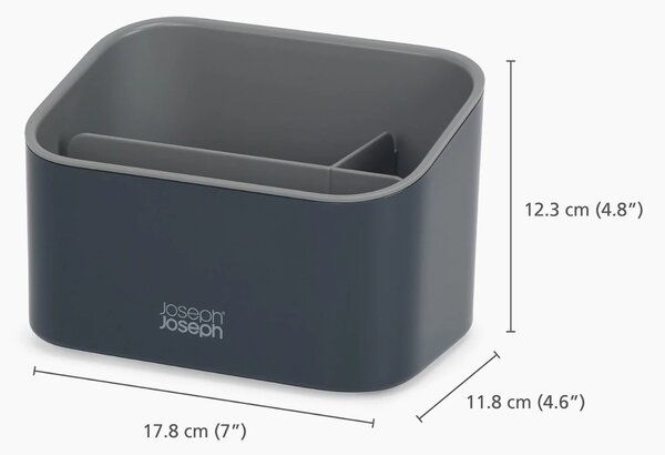 Joseph Joseph Šedý plastový stojan na mycí prostředky Sinkstore