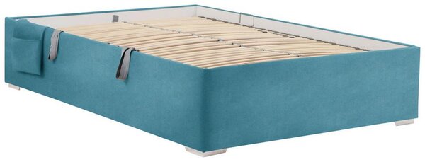 Postel Remi s bočnicemi 120x200, potah petrolejový