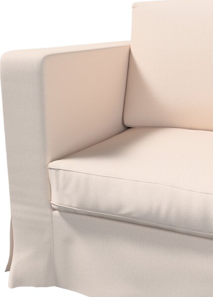 Potah na pohovku IKEA Karlanda 3-místná nerozkládací, dlouhý barva růžová látka pletený vzor