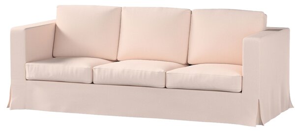 Potah na pohovku IKEA Karlanda 3-místná nerozkládací, dlouhý barva růžová látka pletený vzor