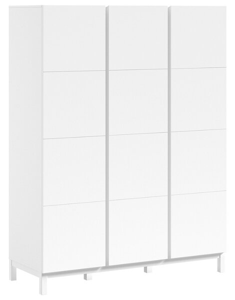 Bílá dřevěná skříň Vipack Eva 196 x 149 cm