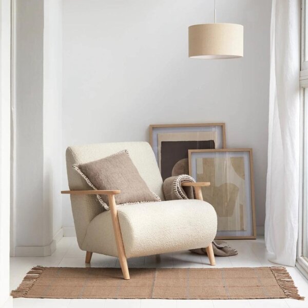 Béžové stínidlo Kave Home Nazli 40 cm