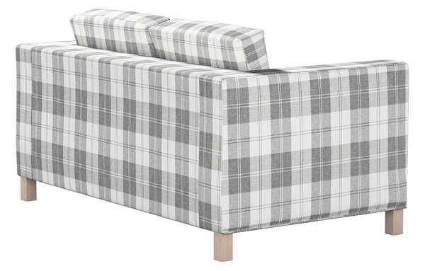 Potah na pohovku IKEA Karlanda 2-místná, krátký barva šedá látka pletený vzor, vzorované